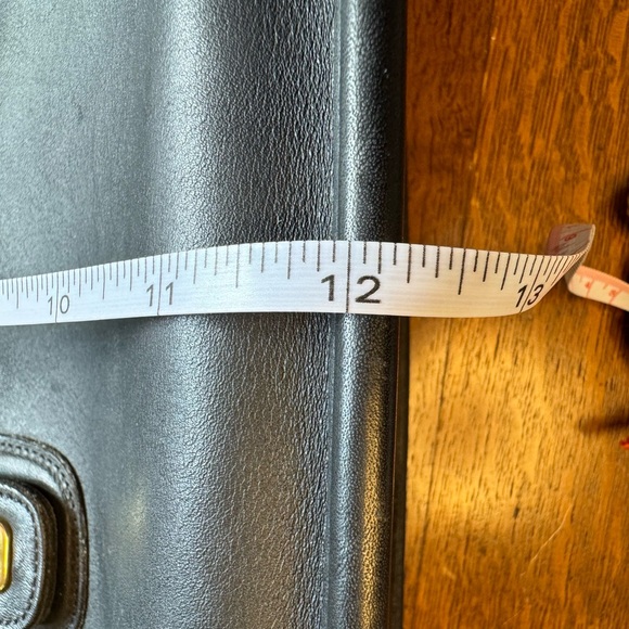 Vintage Coach Beekman Black Briefcase Laptop Bag with Brass Hardware C7C-5266 - Picture 12 of 16